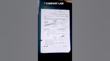COMPANY LAW BCOM 2ND YEAR QUESTIONS PAPER HPU ||2023-2024||