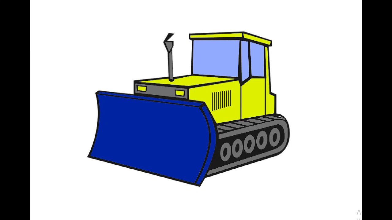 Как нарисовать бульдозер