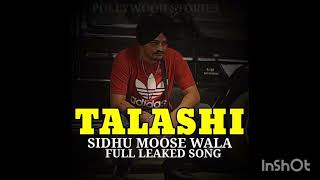 Talashi Remix B-Boosted Sidhu Moose Wala