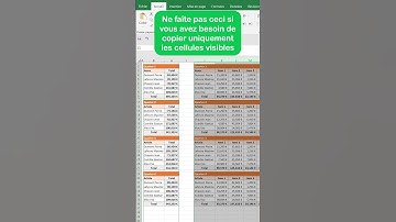 Astuce Excel : copier uniquement les cellules visibles #Excel | #astuce #shorts