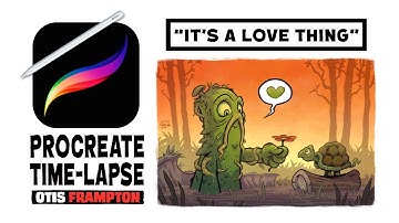 SWAMP THING Procreate Time-Lapse!