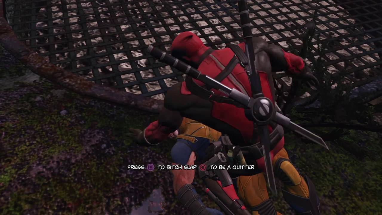 Deadpool - Bitch Slapping Wolverine