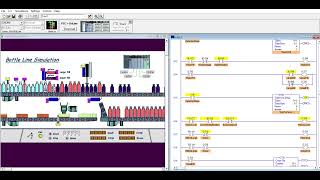 Simulación de Embotelladora con LogixPro