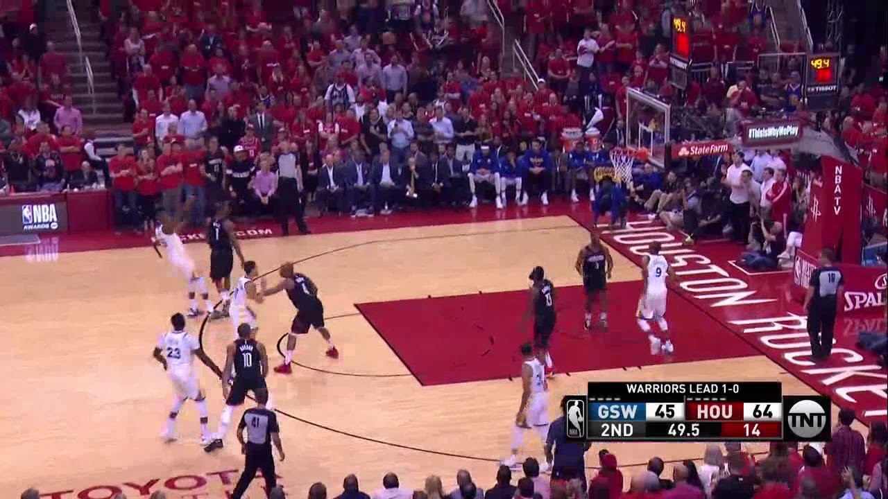 NBA, playoff 2018, Rockets vs. Warriors, Round 3, Game 2, Move 41 ...