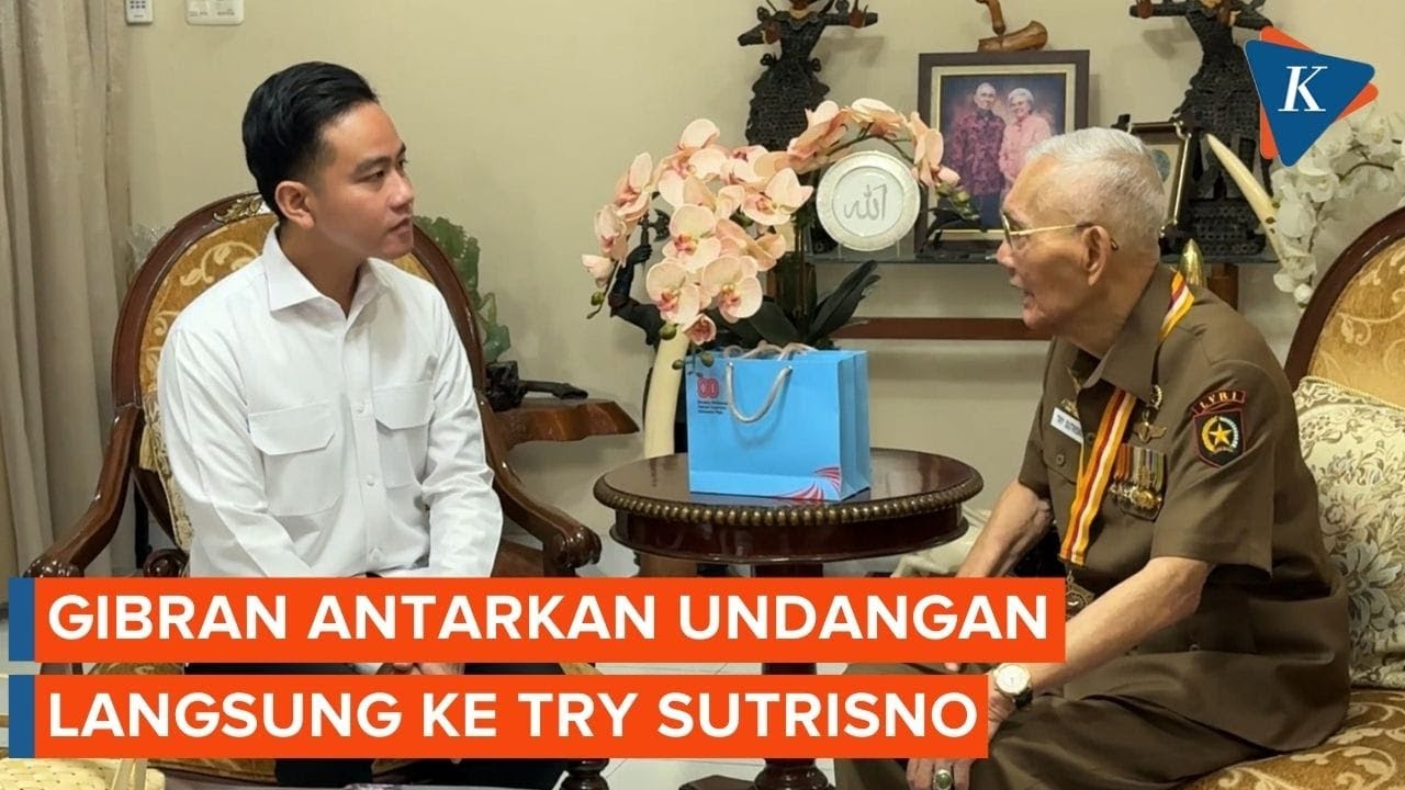 Gibran Sowan ke Rumah Try Sutrisno, Antarkan Sendiri Undangan HUT Ke-80 RI
