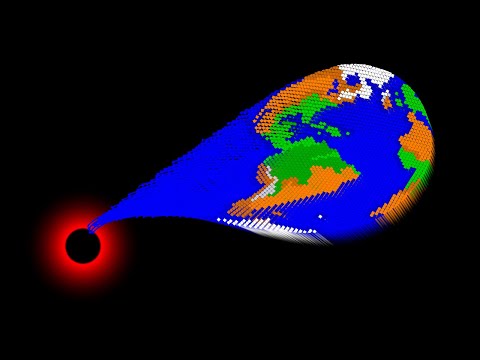 Algodoo | Black Hole VS Solar System
