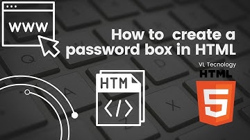 How to create a password input box in html