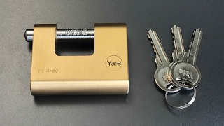 [412] Yale 114/60 Shutter Padlock Picked
