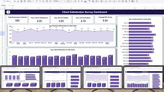 Client Satisfaction Survey Dashboard in Google Sheets Client Satisfaction Survey Dashboard in Google Sheets