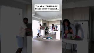 The Viral OBSESSION Prank on My Husband... #prankvideo #prank #funnyvideo #funnymoments #fyp