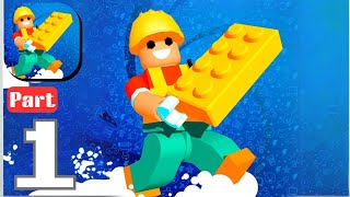Toy City: Block Building 3D - Gameplay Walkthrough Part 1 - Building Block houses (Android, iOS) screenshot 4