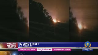 Massive 5-alarm fire rips through Rowan County scrapyard