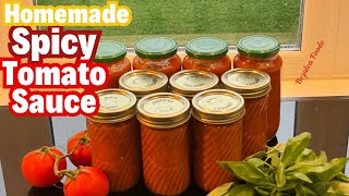 How to Can Spicy Tomato Sauce at Home | Safe, Long-Lasting & FLAVOURFUL