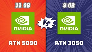 RTX 5090 vs RTX 3050 – The Most Powerful RTX vs the Weakest RTX GPU | Gaming & Productivity
