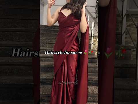 Hairstyle For Saree Shorts Sareeideas Shortvideo Trending Viralvideo Aesthetic Fyp