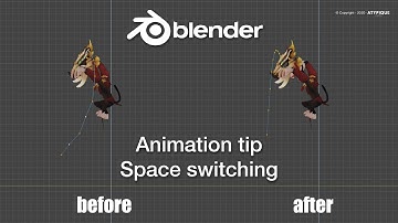 Blender-animatietip - spatieschakeling