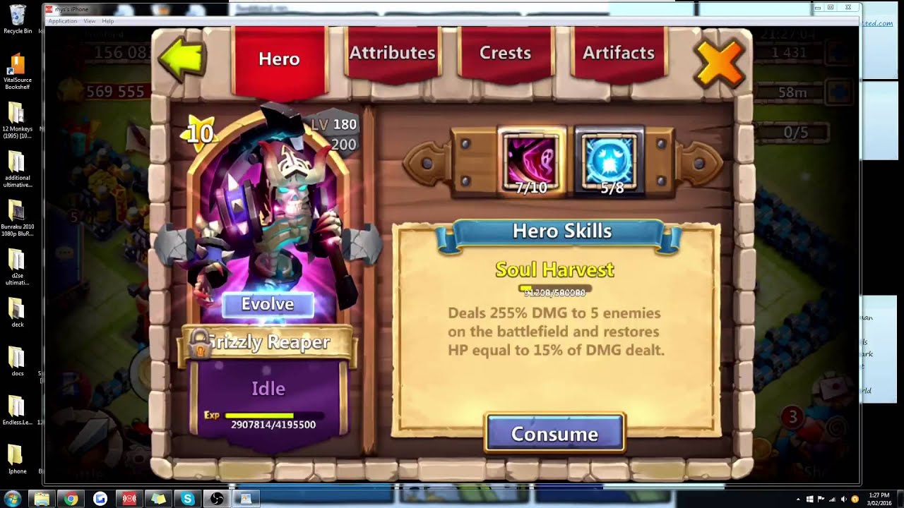 Castle Clash Tutorial: Grizzly Reaper