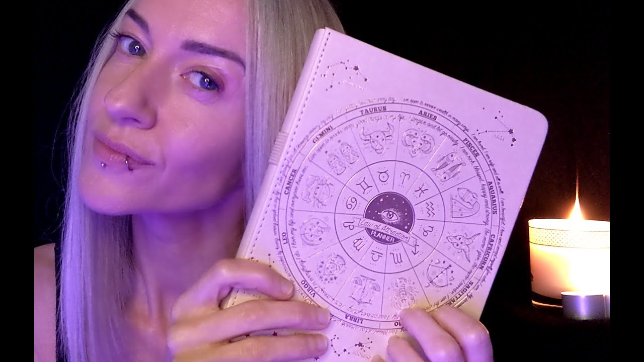 ASMR | Reading My Law Of Attraction Journal To You 🌟 (whispered/part unintelligible)