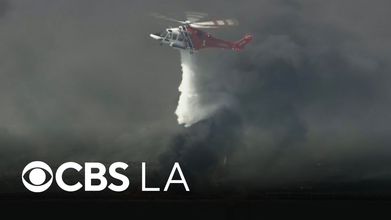 ⁣Breaking News: Massive fire at cold storage facility in Boyle Heights