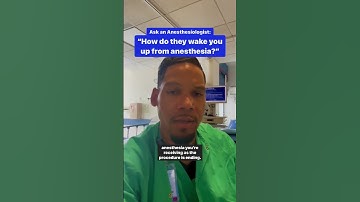 How Do They Wake You Up From Anesthesia?