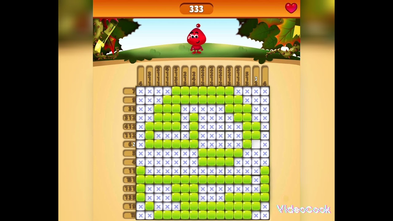 Nono Crossing Level 333 Picture Nonogram - YouTube