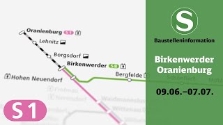 S-Bahn Berlin Baustelleninformation barrierefrei | Birkenwerder – Oranienburg (S1) screenshot 2