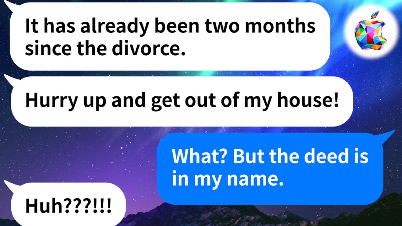 【Apple】My husband handed me divorce papers on our anniversary. He tries to kick me out but... LOL!!