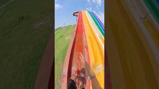 POV: I Climbed a Water Slide Backwards to the Rooftop! 😱 POV: I Climbed a Water Slide Backwards to the Rooftop! 😱