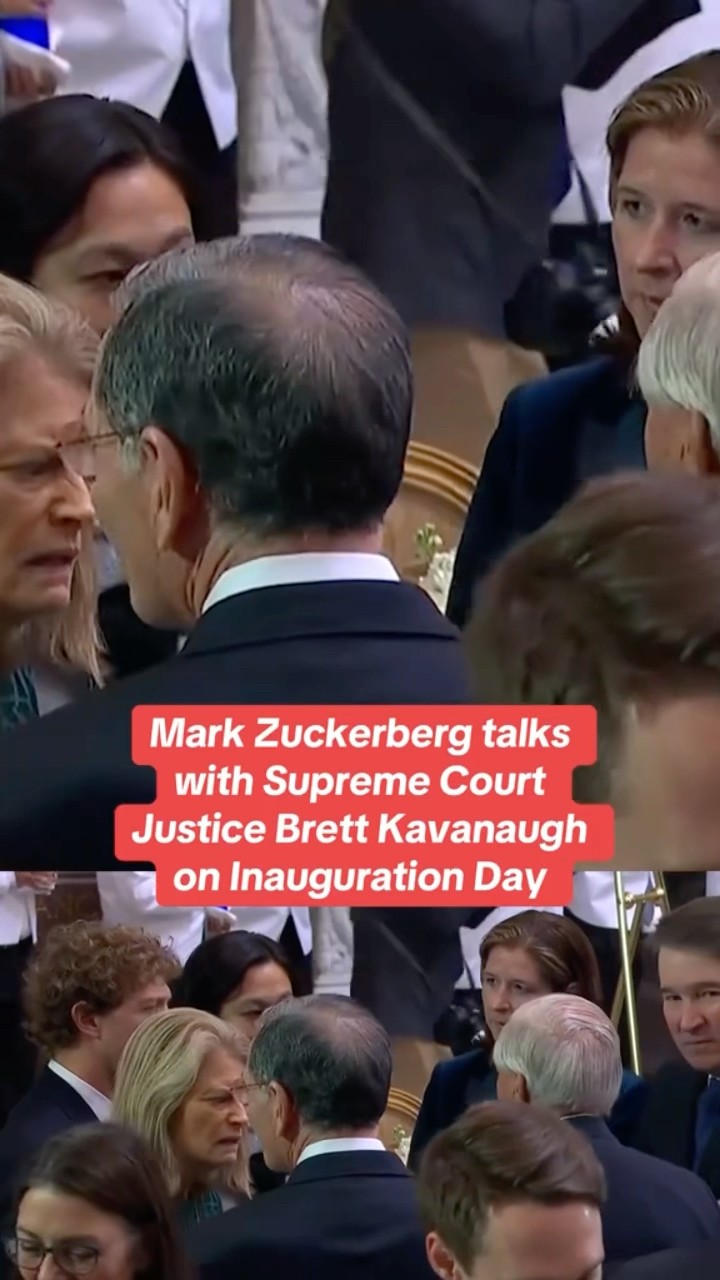 Mark Zuckerberg seen talking with Supreme Court Justice Brett Kavanaugh #shorts