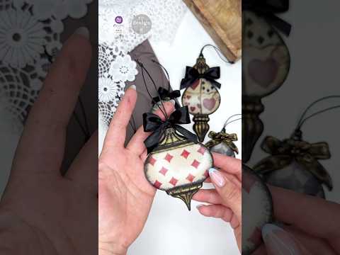 Whimsical Christmas Ornaments ✨ DIY with Resin & Decoupage