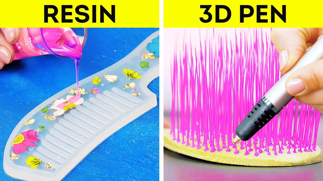 RESIN vs 3D PEN || Awesome Crafts and Hacks