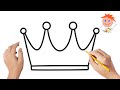 How to Draw a King Crown Easy Step by Step | Drawing for Kids 