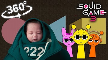 Squid Game 3 - Incredibox Sprunki Pushing Game! 360° VR