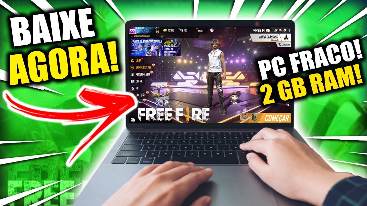 Como Instalar FREE FIRE no PC SUPER FÁCIL (06-06-2021) 