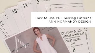 How to Use PDF Sewing Patterns; A Sewing Tutorial