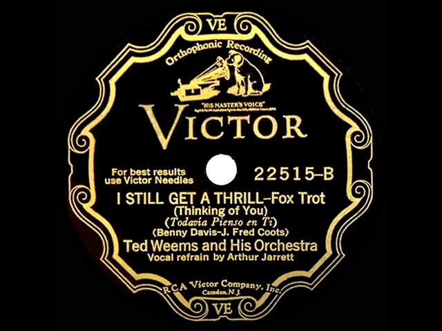 Assista a 1930 Ted Weems - I Still Get A Thrill (Thinking Of You) (Art Jarrett, vocal) no YouTube