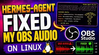 Hermes debugged my OBS audio on Linux