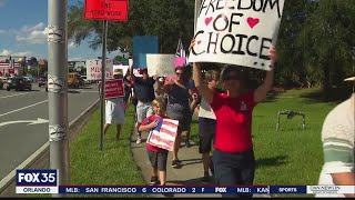 Protesters rally over Disney vaccine mandate