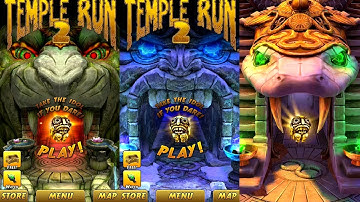 Temple Run 2 Lost Jungle VS Frozen Shadows VS Blazing Sands Android iPad iOS Gameplay #5