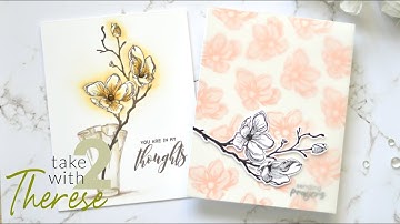 Take 2 with Therese - Dotted Blooms Mask Stencil 2 Ways!