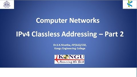 IPv4 Classless Addressing | Part-2 | In English | Computer Networks | CS Lectures by SKN