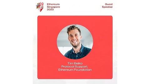 An overview of Ethereum Governance | Tim Beiko | ETHSG23