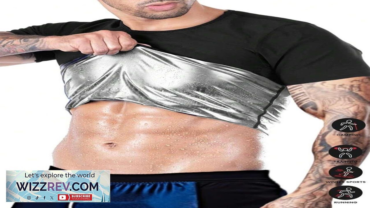 Men's Sauna Suit Shirt Heat Trapping Sweat Compression Vest Shapewear Top