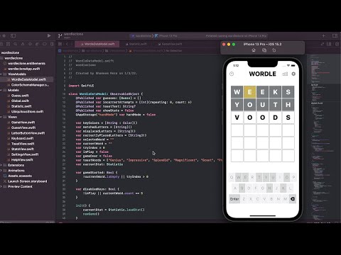 Wordle Clone iOS Game using Swift and SwiftUI