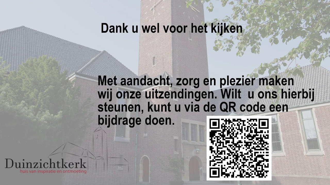 Oudejaarsvesper 31 december 2025, Duinzichtkerk Den Haag, ds Ad van Nieuwpoort