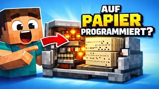 Spiele programmieren nur mit Papier? | Minecraft Animation