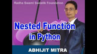 Nested Function | Python |  Programming Language | C.B.S.E. | I.C.S.E | Abhijit Mitra | Hindi