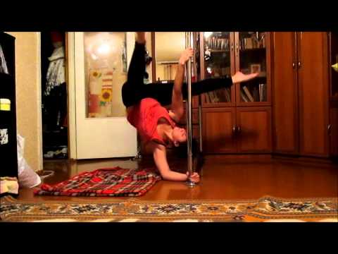 elbow stand on pole