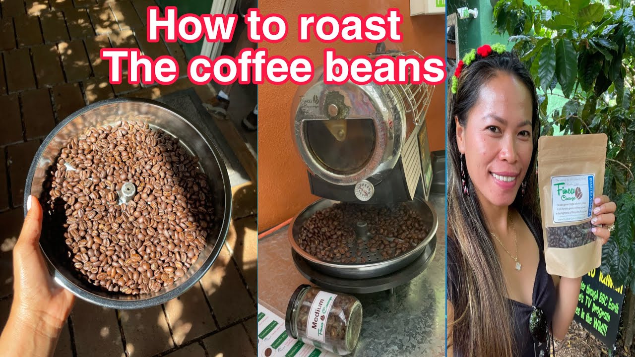 Roasting coffee beans 