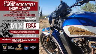 Roadrunner Vintage Motorcycle Show and Swap Meet Phoenix Arizona Indian Scout